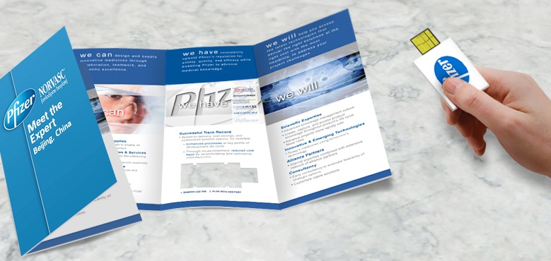 Smart Tri-Fold Brochure | CustomUSB Print Solution