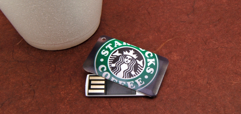 Wallet Card Mini Spin | CustomUSB Business Card Flash Drive