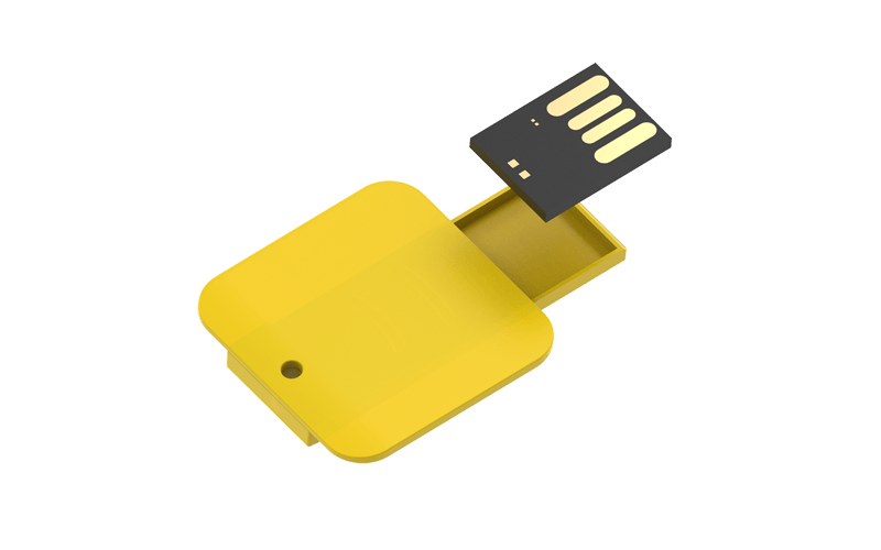 Square Clip USB Flash Drive | Exploded Diagram