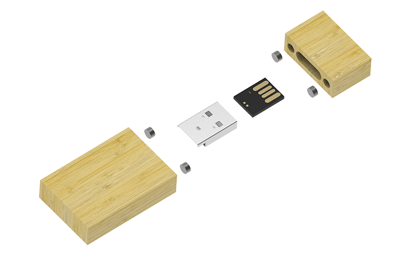Woodsman USB Flash Drive | Exploded Diagram