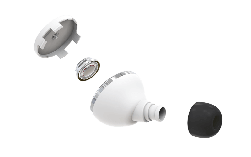Icon True Wireless Earbuds Exploded Diagram