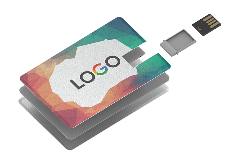 Metal Wallet Card USB Flash Drive | Exploded Diagram