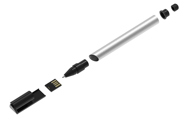 Script Pen USB Flash Drive | Exploded Diagram